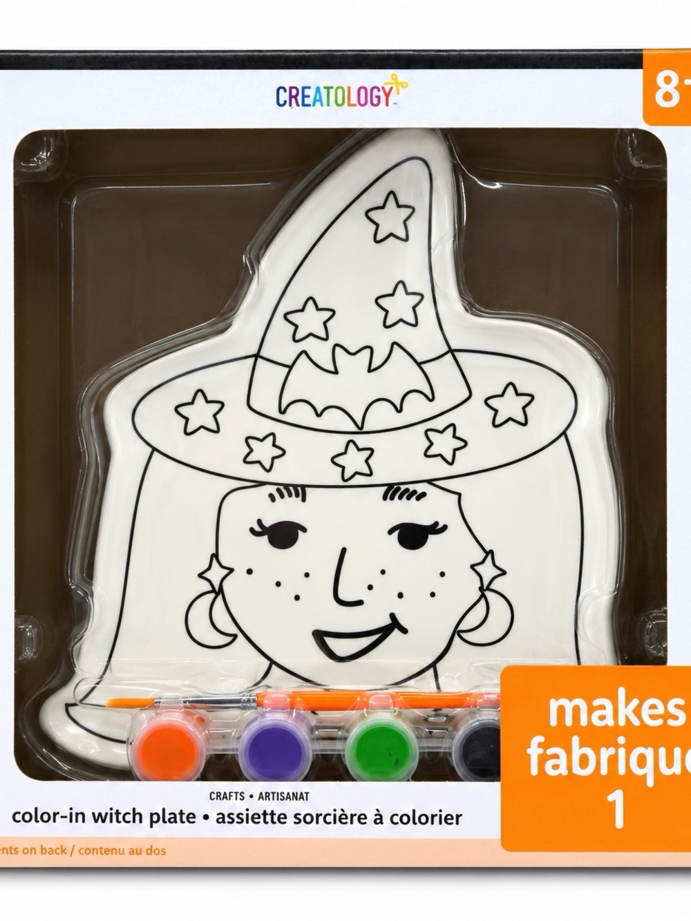 Creatology Color-In Witch Plate Kit in White